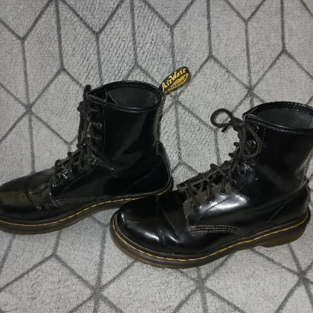 Dr. Martens Black Lace Up Boots - Picture 2 of 16